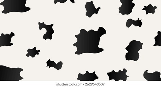 Seamless Cow Hide Pattern,eps10 vector