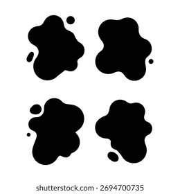 Fundo de padrão de vaca sem costura com marcações clássicas em preto e branco