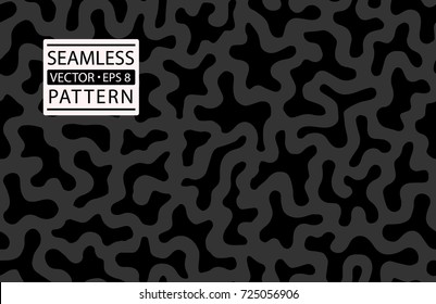 Seamless cow skin fashion pattern. Giraffe, dalmatians dog, zebra, animal fur skin texture pattern.Cow textile print. Camouflage background wallpaper. Seamless black and white vector background. 