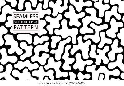 Seamless cow skin fashion pattern. Giraffe, dalmatians dog, zebra, animal fur skin texture pattern.Cow textile print. Camouflage background wallpaper. Seamless black and white vector background