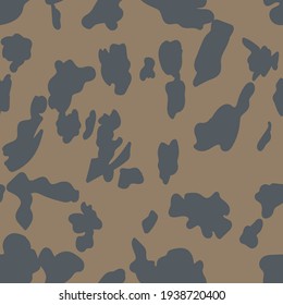 Seamless Cow Skin Pattern. Animal Skin In Vector