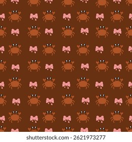 seamless crab pattern for background,fabric,wrapper,etc