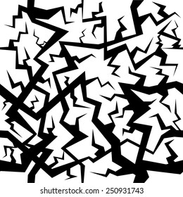 seamless cracks. Vector