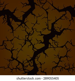 seamless cracks. Vector