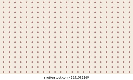 Seamless cream background with subtle maroon polka dots. Elegant, minimalist pattern for various projects.