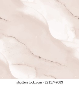 Seamless Cream Marble. Tonal Abstract Marble. Beige Elegant Template. White Marble Background. Brown Color Background. Tonal Ink Tile. Brown White Vector. Alcohol Ink Background. Modern Alcohol Ink