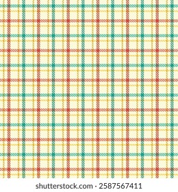 Seamless Cream Tartan Pattern 19 February 2025
