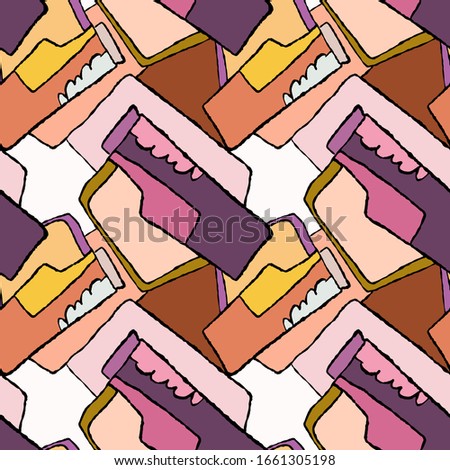 Seamless creative colorful pattern. Ethnis bachground.