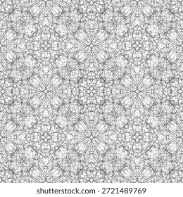 padrão geométrico criativo sem costura, ornamento, fundo de linhas pretas modernas, impressão de moda, textura vetorial original