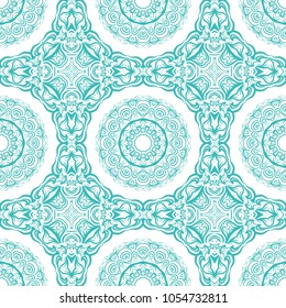 Seamless creative hand-drawn floral pattern. Vector illustration. For print, wallpaper, textile, interior design