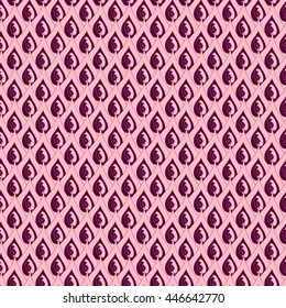 Seamless creative hand-drawn pattern of abstract elements in pale rose and chocolate colors. Vector illustration.