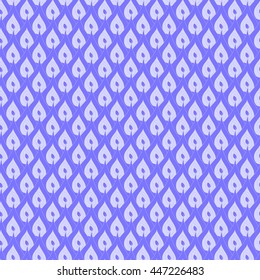 Seamless creative hand-drawn pattern of abstract elements in bright cornflower blue and pale lilac colors. Vector illustration.