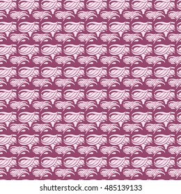 Seamless creative hand-drawn pattern of abstract smooth elements. Vector illustration.