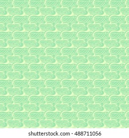 Seamless creative hand-drawn pattern of abstract smooth elements. Vector illustration.