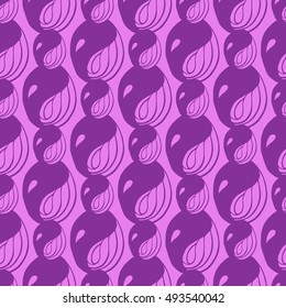 Seamless creative hand-drawn pattern of abstract smooth elements. Vector illustration. 