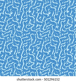 Seamless creative hand-drawn pattern of abstract elements. Vector illustration. 