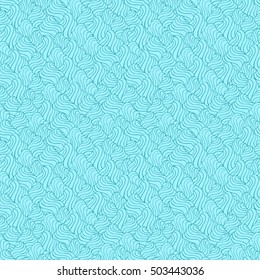 Seamless creative hand-drawn pattern of abstract elements. Vector illustration.