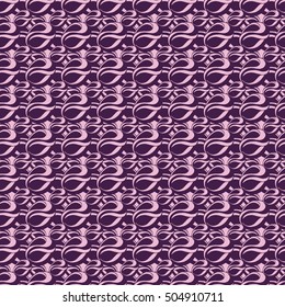 Seamless creative hand-drawn pattern of abstract smooth elements. Vector illustration.