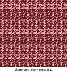 Seamless creative hand-drawn pattern of abstract smooth elements. Vector illustration.