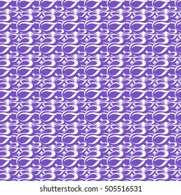 Seamless creative hand-drawn pattern of abstract smooth elements. Vector illustration.