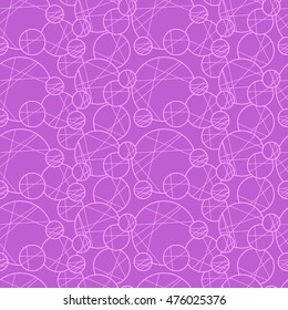 Seamless creative hand-drawn pattern of circles elements. Vector illustration.