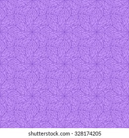 Seamless creative hand-drawn pattern composed of stylized flowers in lilac and violet colors. Vector illustration.