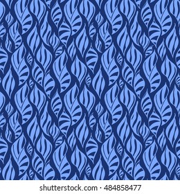 Seamless creative hand-drawn pattern of striped elements. Vector illustration.