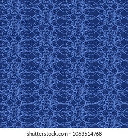 
Seamless creative hand-drawn pattern of stylized flowers. Vector illustration.