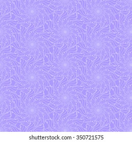 Seamless creative hand-drawn pattern of stylized flowers in pale lavender and light lilac colors. Vector illustration.