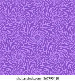 Seamless creative hand-drawn pattern of stylized flowers in violet and pale lilac colors. Vector illustration.
