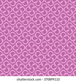 Seamless creative hand-drawn pattern of stylized flowers in mauve and pale magenta colors. Vector illustration.