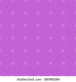 Seamless creative hand-drawn pattern of stylized flowers in orchid and pale pink colors. Vector illustration.