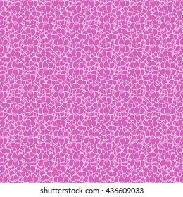 Seamless creative hand-drawn pattern of stylized flowers in bright purple and white colors. Vector illustration.