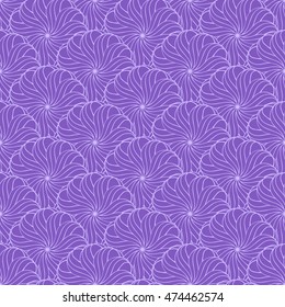 Seamless creative hand-drawn pattern of stylized flowers. Vector illustration.