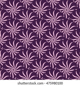 Seamless creative hand-drawn pattern of stylized flowers. Vector illustration.