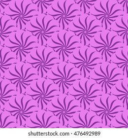 Seamless creative hand-drawn pattern of stylized flowers. Vector illustration.