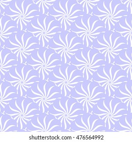 Seamless creative hand-drawn pattern of stylized flowers. Vector illustration.