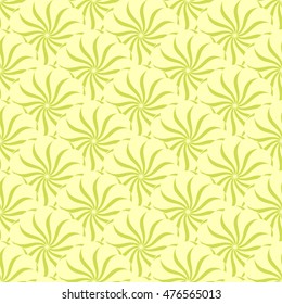 Seamless creative hand-drawn pattern of stylized flowers. Vector illustration.
