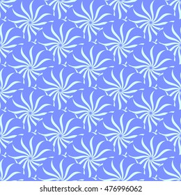 Seamless creative hand-drawn pattern of stylized flowers. Vector illustration.