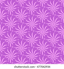 Seamless creative hand-drawn pattern of stylized flowers. Vector illustration.