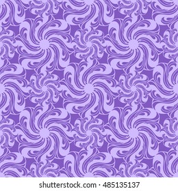 Seamless creative hand-drawn pattern of stylized flowers. Vector illustration.