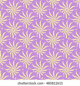Seamless creative hand-drawn pattern of stylized flowers. Vector illustration.
