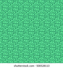 Seamless creative hand-drawn pattern of stylized flowers. Vector illustration.