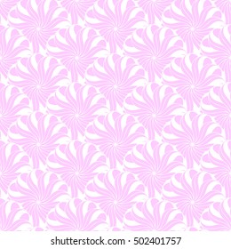 Seamless creative hand-drawn pattern of stylized flowers. Vector illustration.