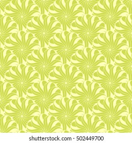 Seamless creative hand-drawn pattern of stylized flowers. Vector illustration.