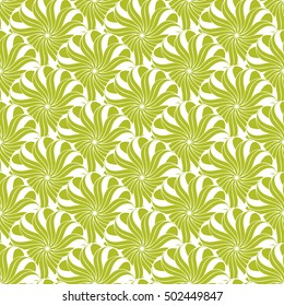 Seamless creative hand-drawn pattern of stylized flowers. Vector illustration.