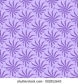 Seamless creative hand-drawn pattern of stylized flowers. Vector illustration.