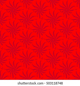 Seamless creative hand-drawn pattern of stylized flowers. Vector illustration.