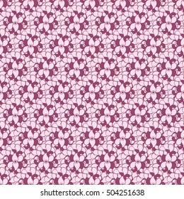 Seamless creative hand-drawn pattern of stylized flowers. Vector illustration.