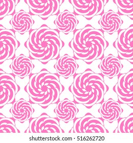 Seamless creative hand-drawn pattern of stylized flowers. Vector illustration.